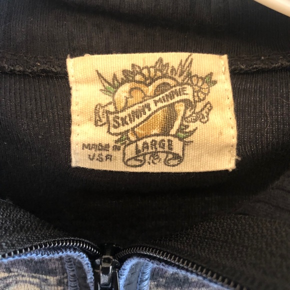 🌸HOST PICK🌸SKINNY MINNIE*NWOT Embellished Zip-Up - Picture 7 of 8